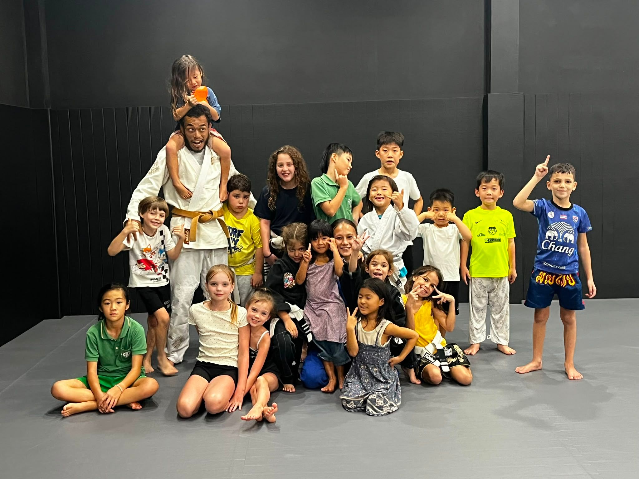 Kids martial arts class at Lions MMA Club Phuket